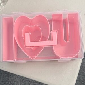 Pink 'I Love You' Snackle Snack Box Charcuterie